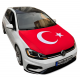 Türk Bayraklı Araç Kaput Örtüsü - Araç Kaput Türk Bayrağı