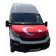 Türk Bayraklı Araç Kaput Örtüsü - Araç Kaput Türk Bayrağı