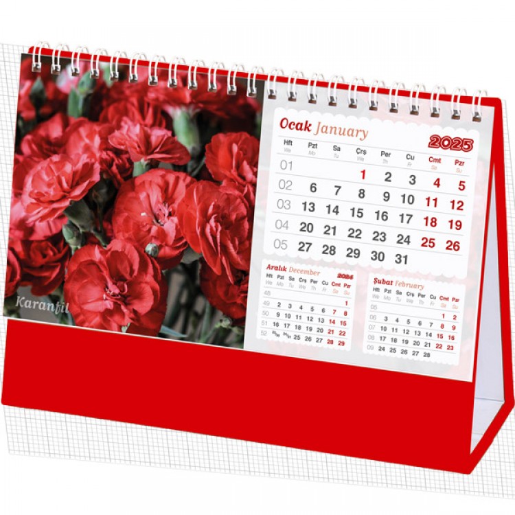 AMT-05-TK Çiçekler Masa Takvimi AMT-05-TK Çiçekler Masa Takvimi