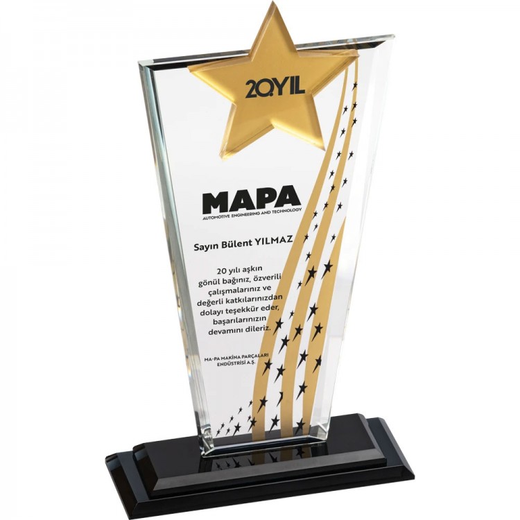 Kristal Plaket Kristal Plaket