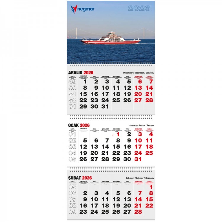 GMC-22 Klasik Taslama Gemici Takvim GMC-22 Klasik Taslama Gemici Takvim