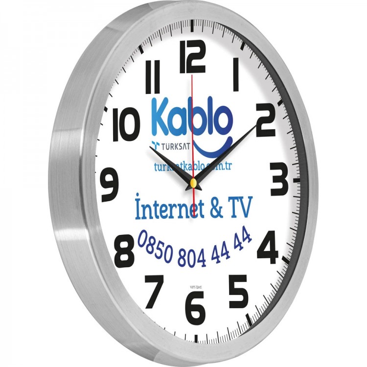 V30-965-B Alüminyum Duvar Saati