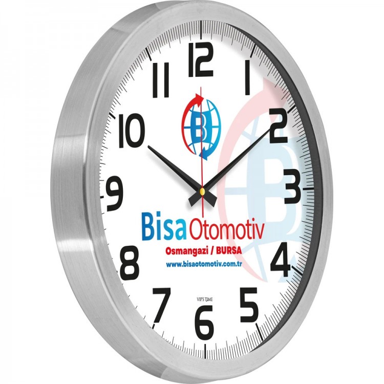 V30-970-B Alüminyum Duvar Saati